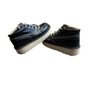 Kickers Opaah Vintage Platform Navy Lace Up Unisex High Top Shoes Men’s Size 41